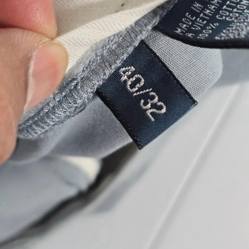 Polo Ralph Lauren Suffield Classic‎ Fit Chino Pants Blue Gray 40x32 Mens Cotton